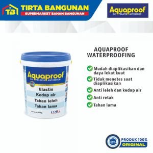 CAT PELAPIS ANTI BOCOR AQUAPROOF WATERPROOFING 1 KG WARNA BIRU 