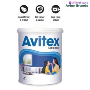 CAT TEMBOK AVITEX 1KG DINDING ATAP PLAFON GYPSUM ETERNIT PAPAN 