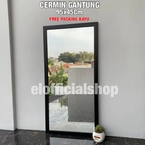 Kaca Cermin Gantung Jumbo Dekorasi Ruangan Ukuran 95 x 45 Warna 